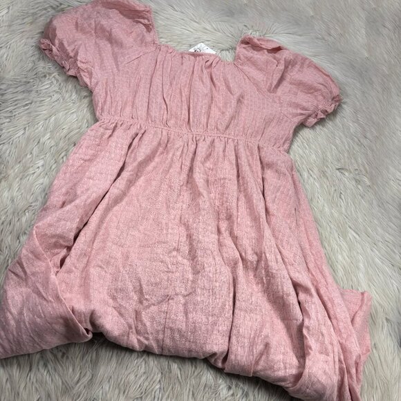 NWT Hayden Textured  Puff Sleeve Midi Dress - Picture 11 of 11